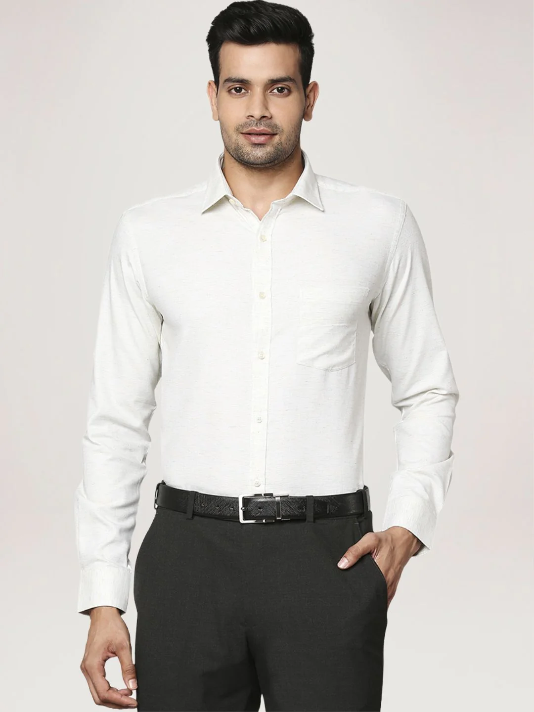 Men Blue Slim Fit Checks Cotton Shirts - Image 6