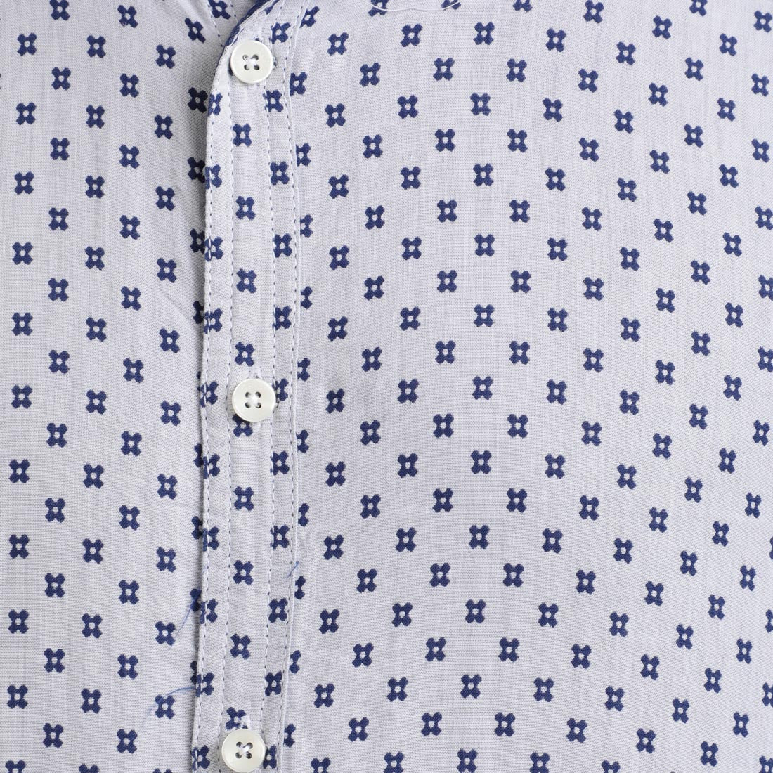 Men Blue Slim Fit Double Cloth Cotton Full Sleeve Shirts - Image 6