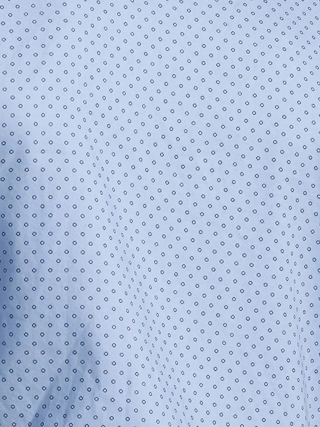 Men Blue Slim Fit Print Cotton Full Sleeve Shirts - Image 7