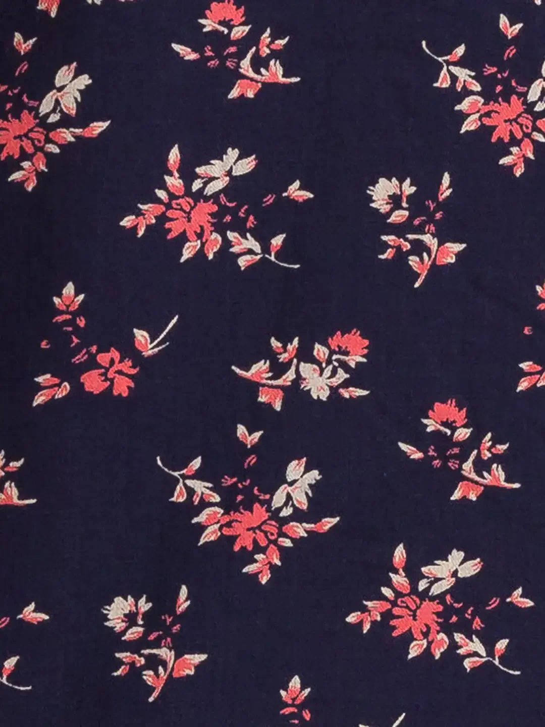 Men Blue Slim Fit Print Cotton Half Sleeve Shirts - Image 7