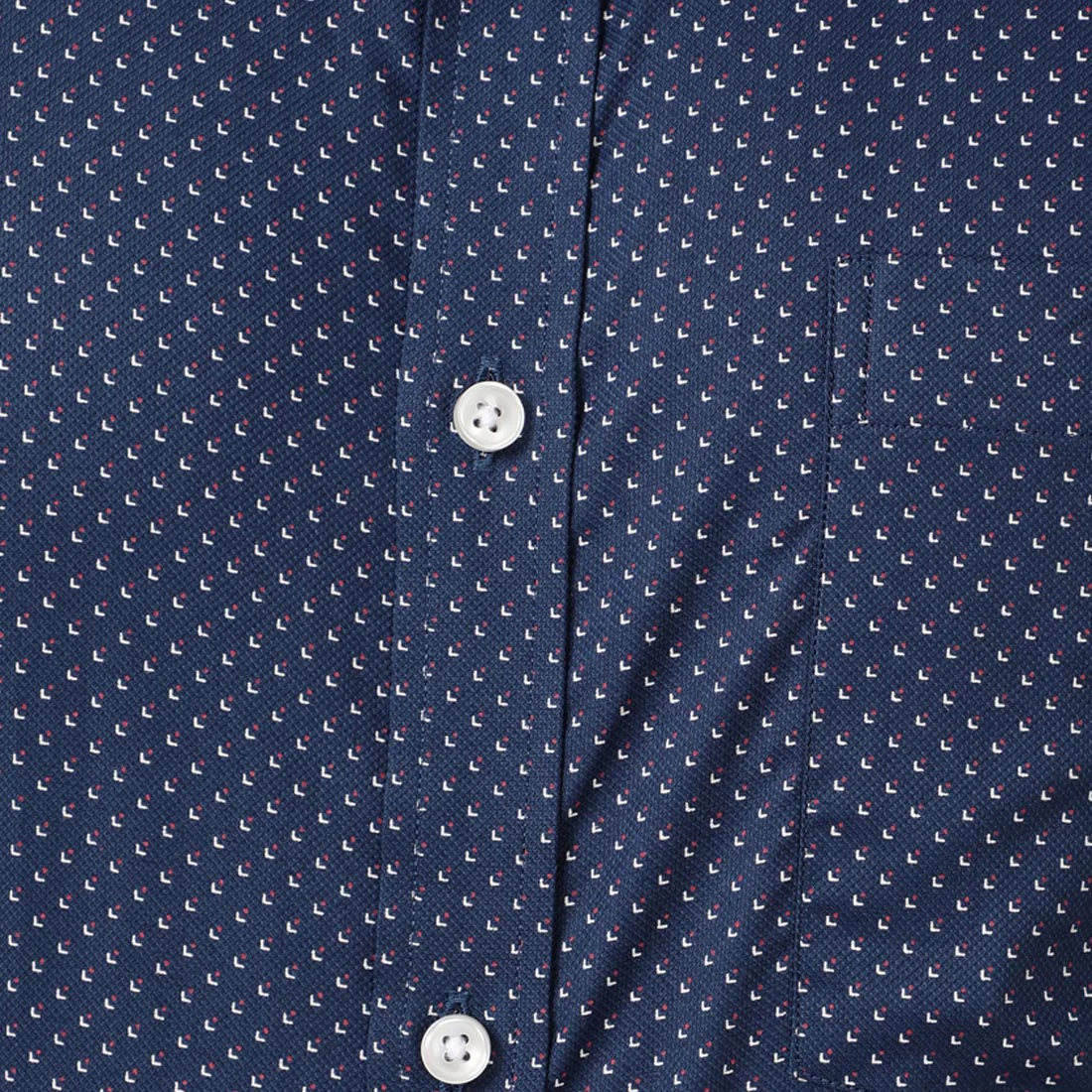Men Blue Slim Fit Print Cotton Shirts - Image 7