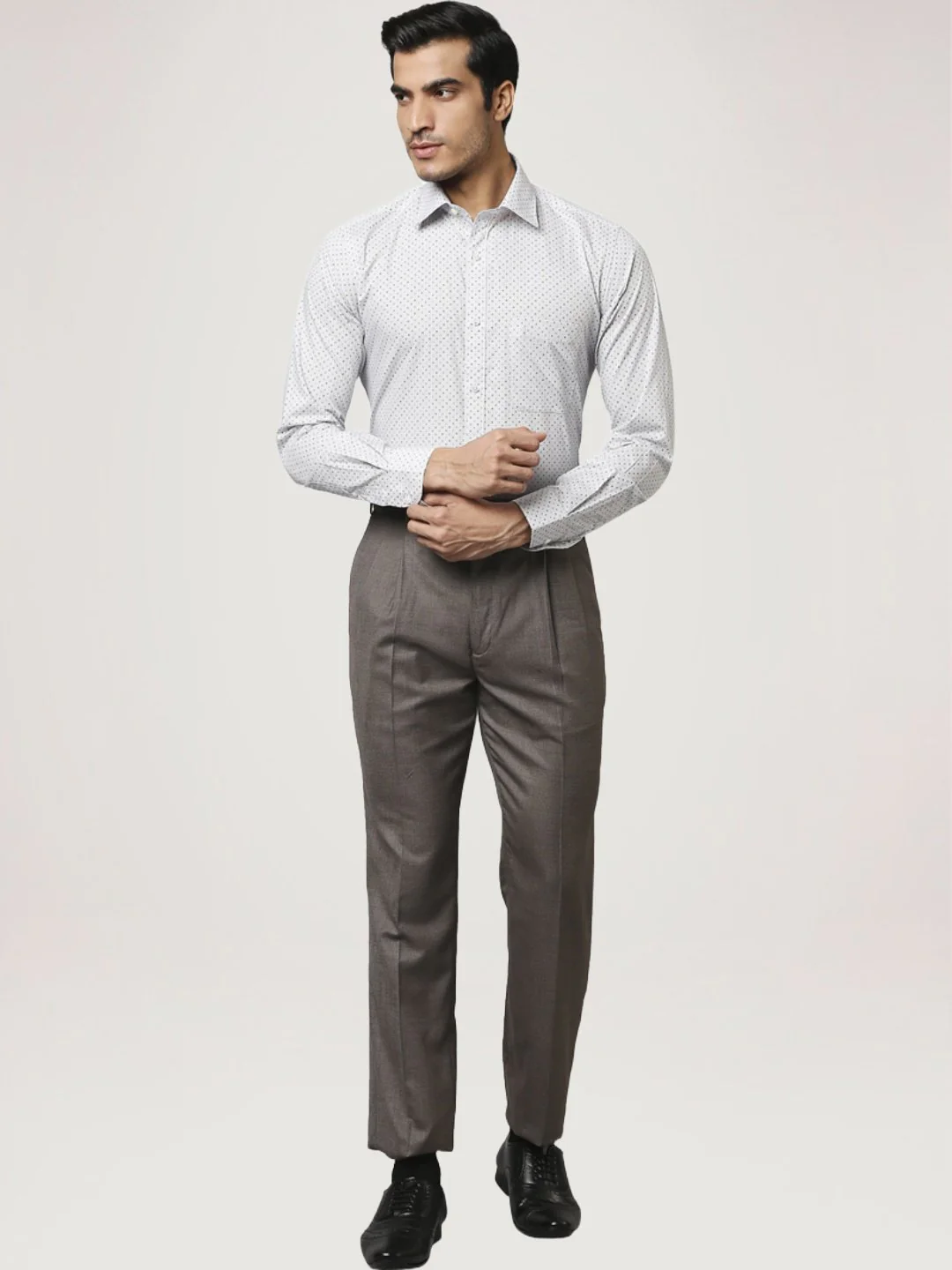 Men Blue Slim Fit Print Cotton Shirts - Image 2