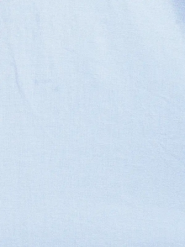 Men Blue Slim Fit Solid Cotton Blend Full Sleeve Shirts - Image 7