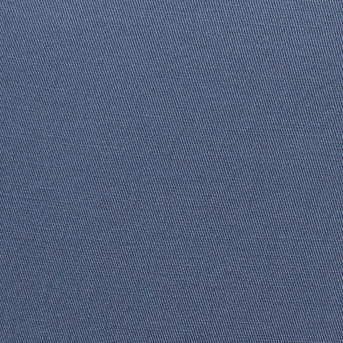 Men Blue Slim Fit Solid Cotton Blend Trouser - Image 7