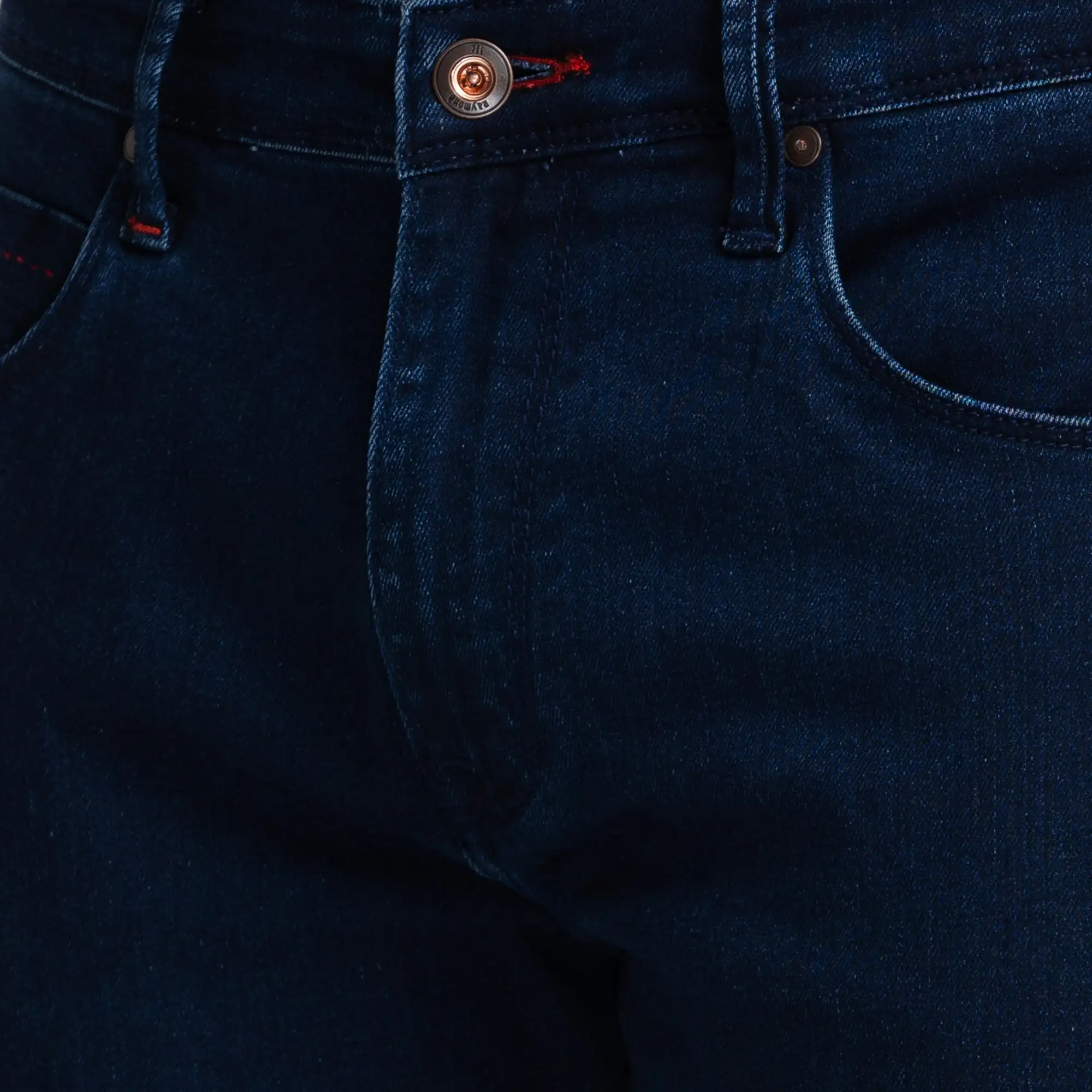 Raymond Men Blue Slim Fit Solid Modal Blend Jeans - Image 6