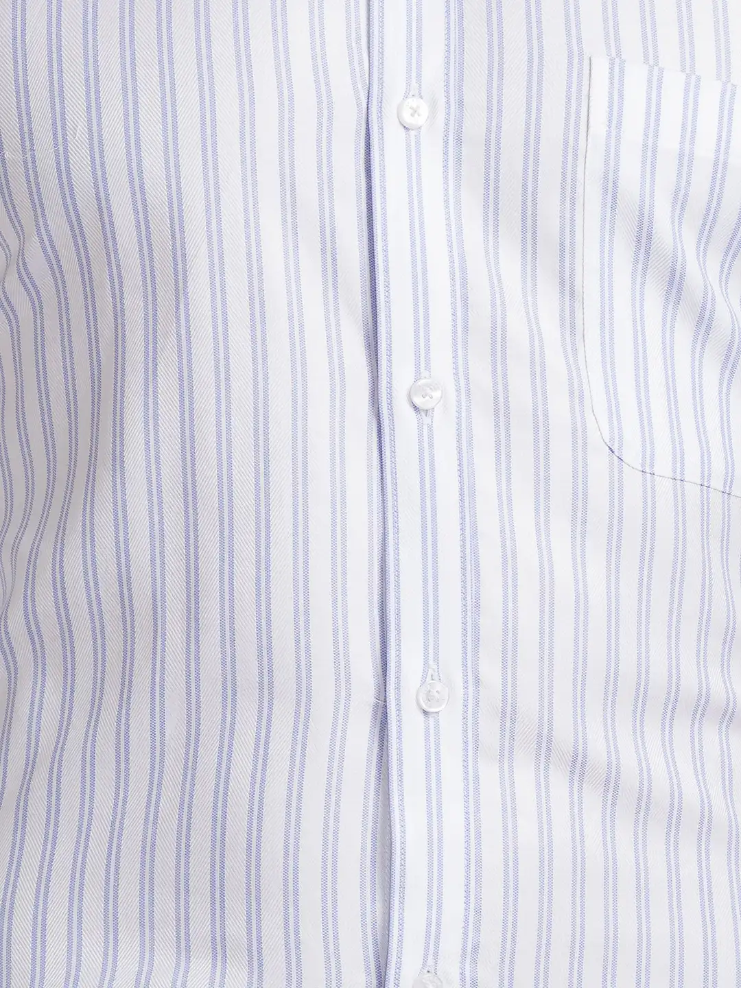 Raymond Men Blue Slim Fit Stripe Cotton Shirts - Image 7