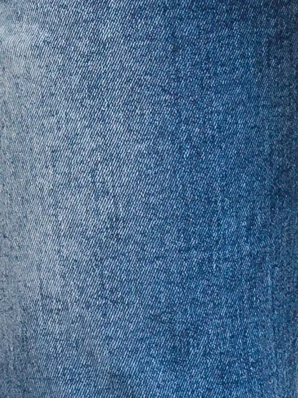 Men Blue Slim Tapered Fit Plain Cotton Blend Jeans - Image 7