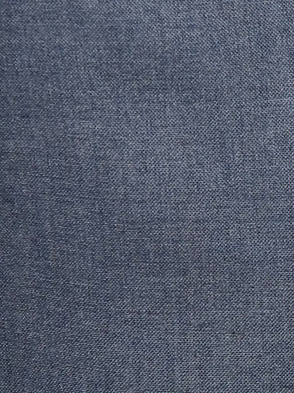 Men Blue Smart Fit Plain Polyester Blend Trouser - Image 7