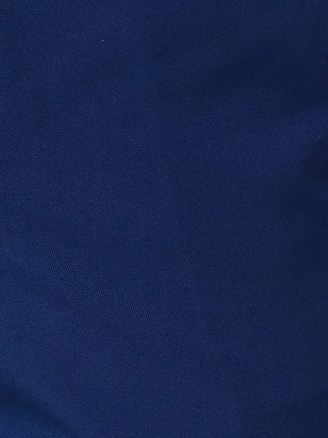 Men Blue Smart Fit Solid Polyster Vicose Blend Trouser - Image 7