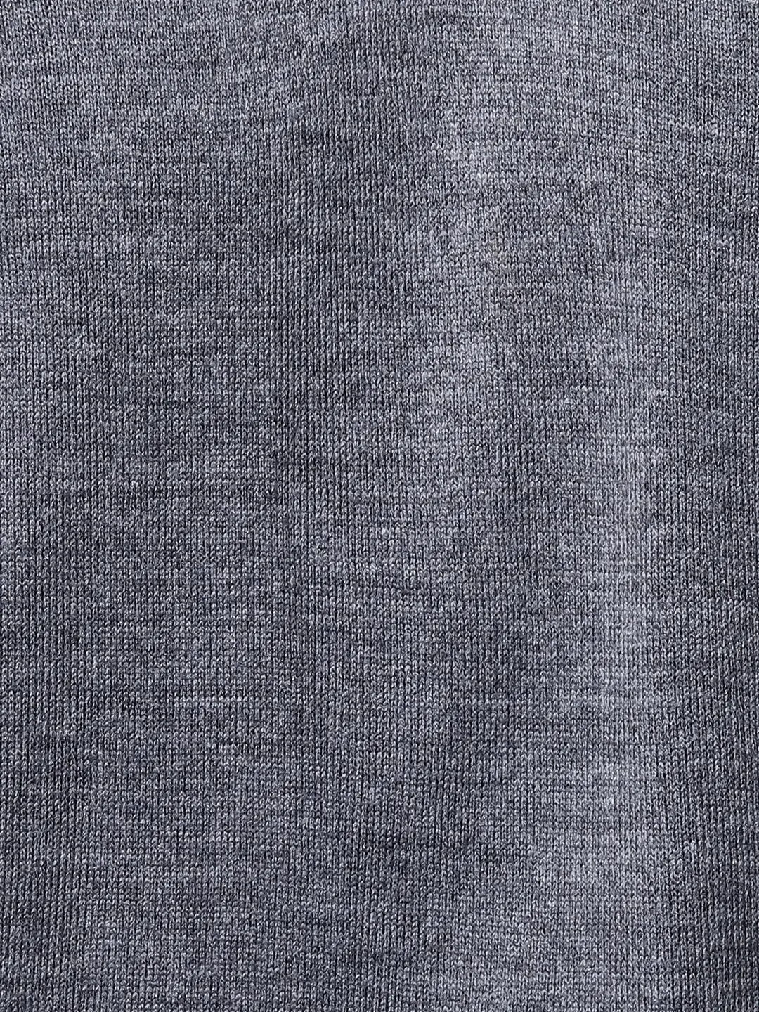 Men Blue Solid Acrylic Full Sleeve Sweaters - Image 7