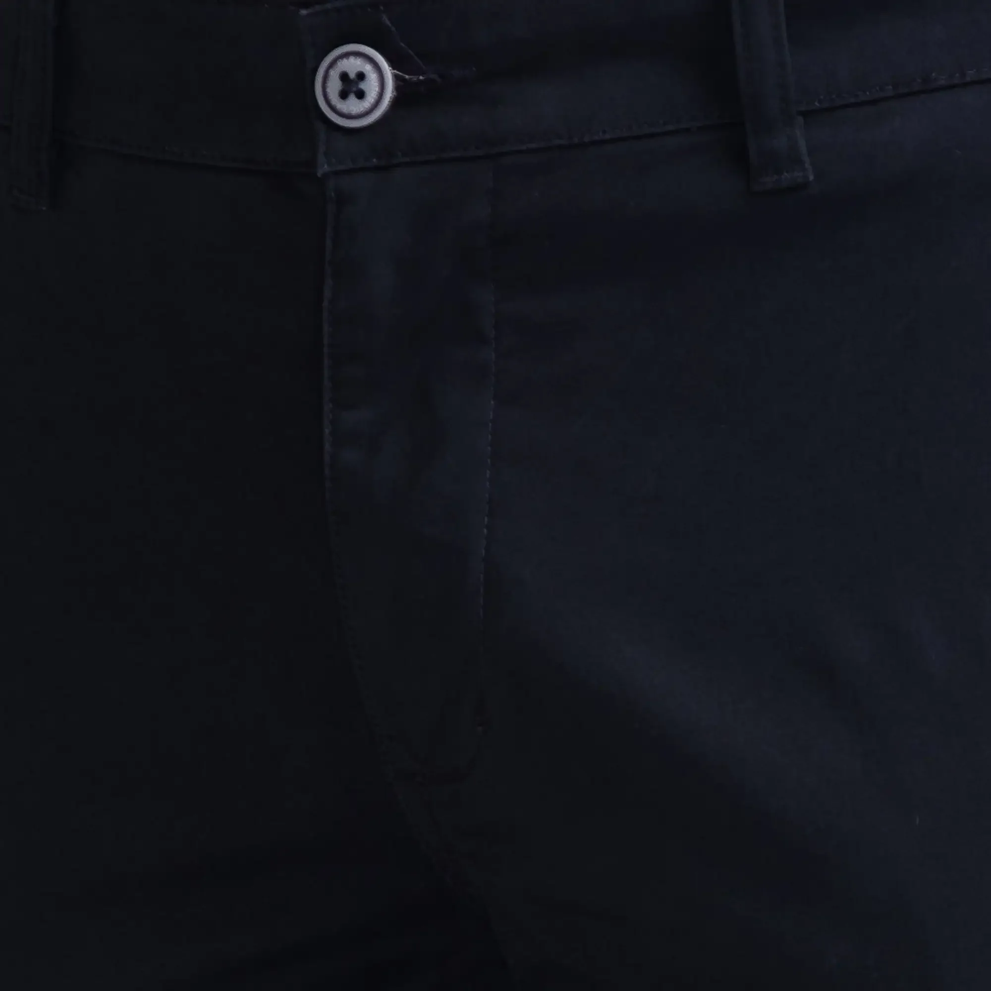 Men Blue Super Slim Fit Solid Cotton Blend Trouser - Image 6