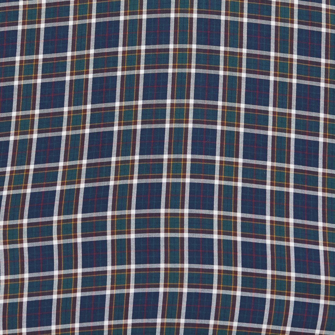 Men Blue Tailored Fit Checks Cotton Full Sleeve Shirts - Image 7