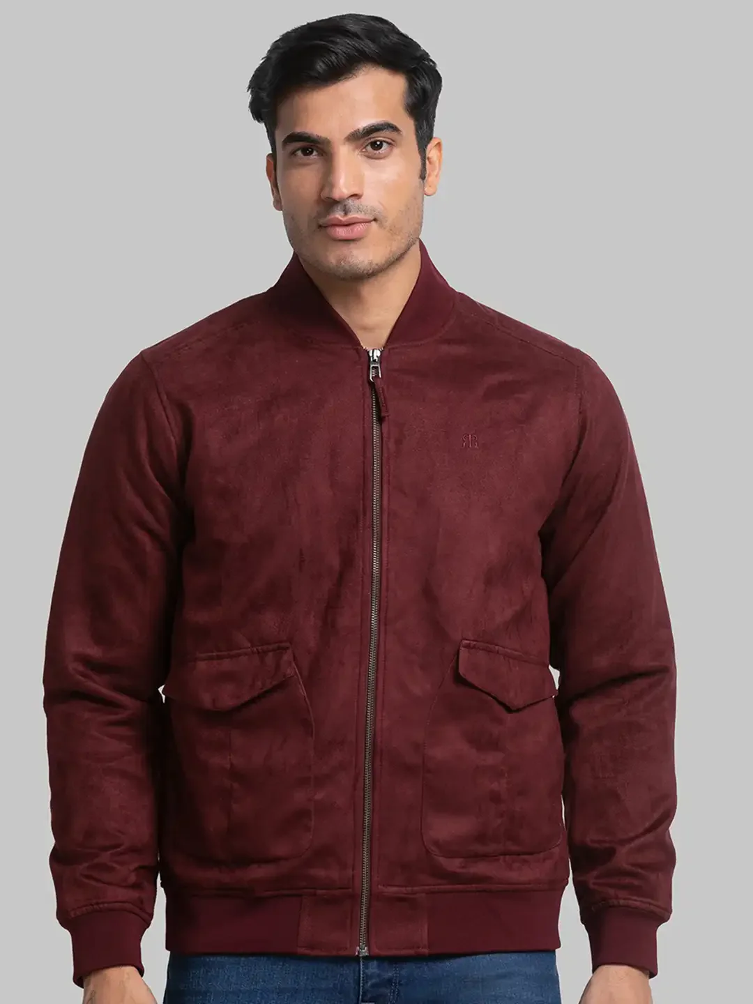Raymond Men Brown Contemporary Fit Polyester Jacket