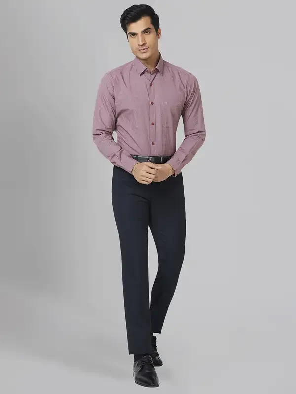 Men Brown Slim Fit Checks Cotton Shirts - Image 5