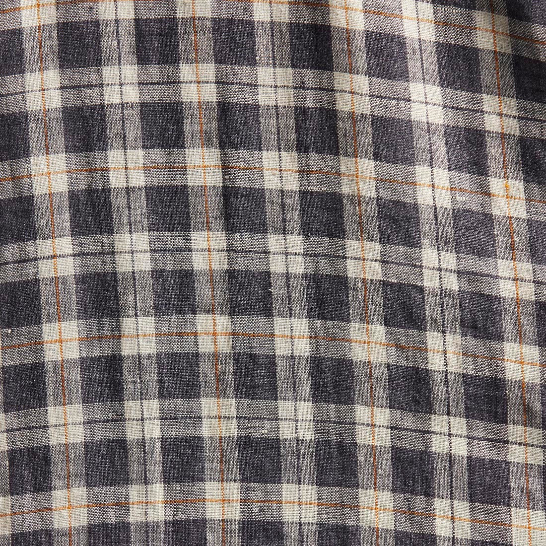 Men Brown Slim Fit Checks Linen Half Sleeve Shirts - Image 7