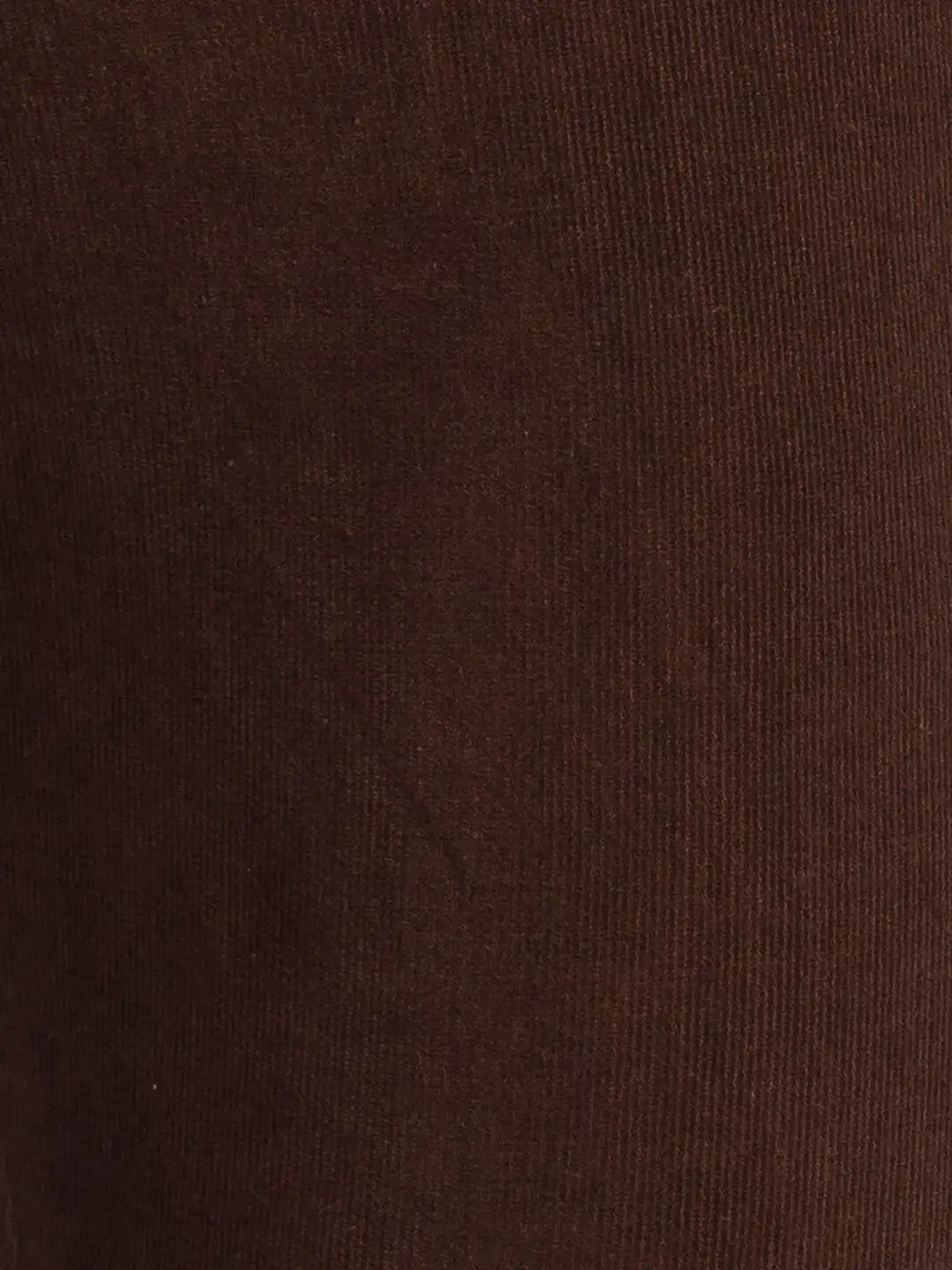 Men Brown Slim Fit Corduroy Cotton Blend Trouser - Image 7
