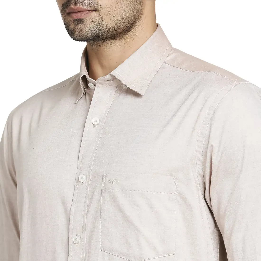 Men Brown Tailored Fit Solid Cotton Full Sleeve Shirts - Image 6