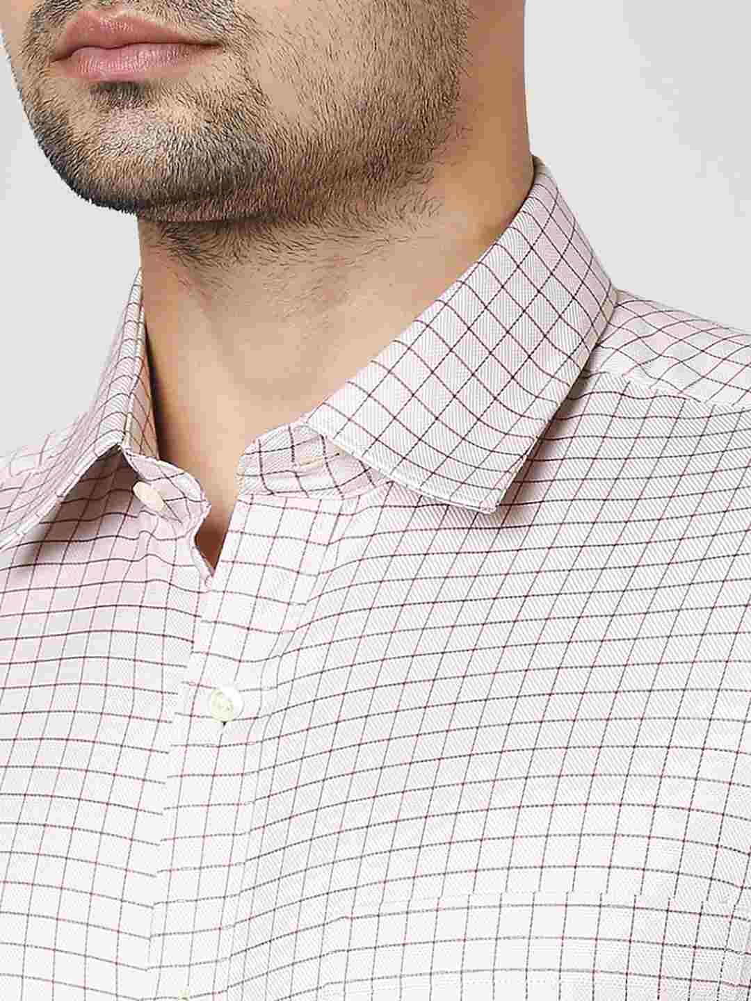 Men Fawn Contemporary Fit Checks Cotton Shirts - Image 2