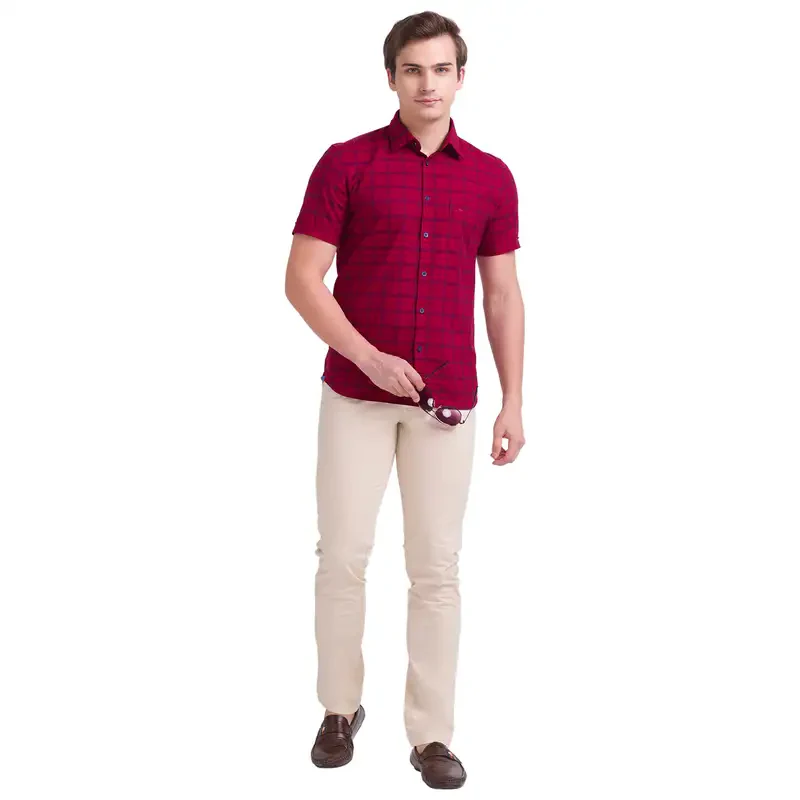 Men Fawn Lrt Fit Rfd Overdyed Cotton Blend Trouser - Image 5