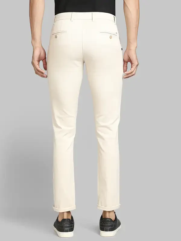 Men Fawn Lrt Fit Solid Cotton Blend Trouser - Image 4