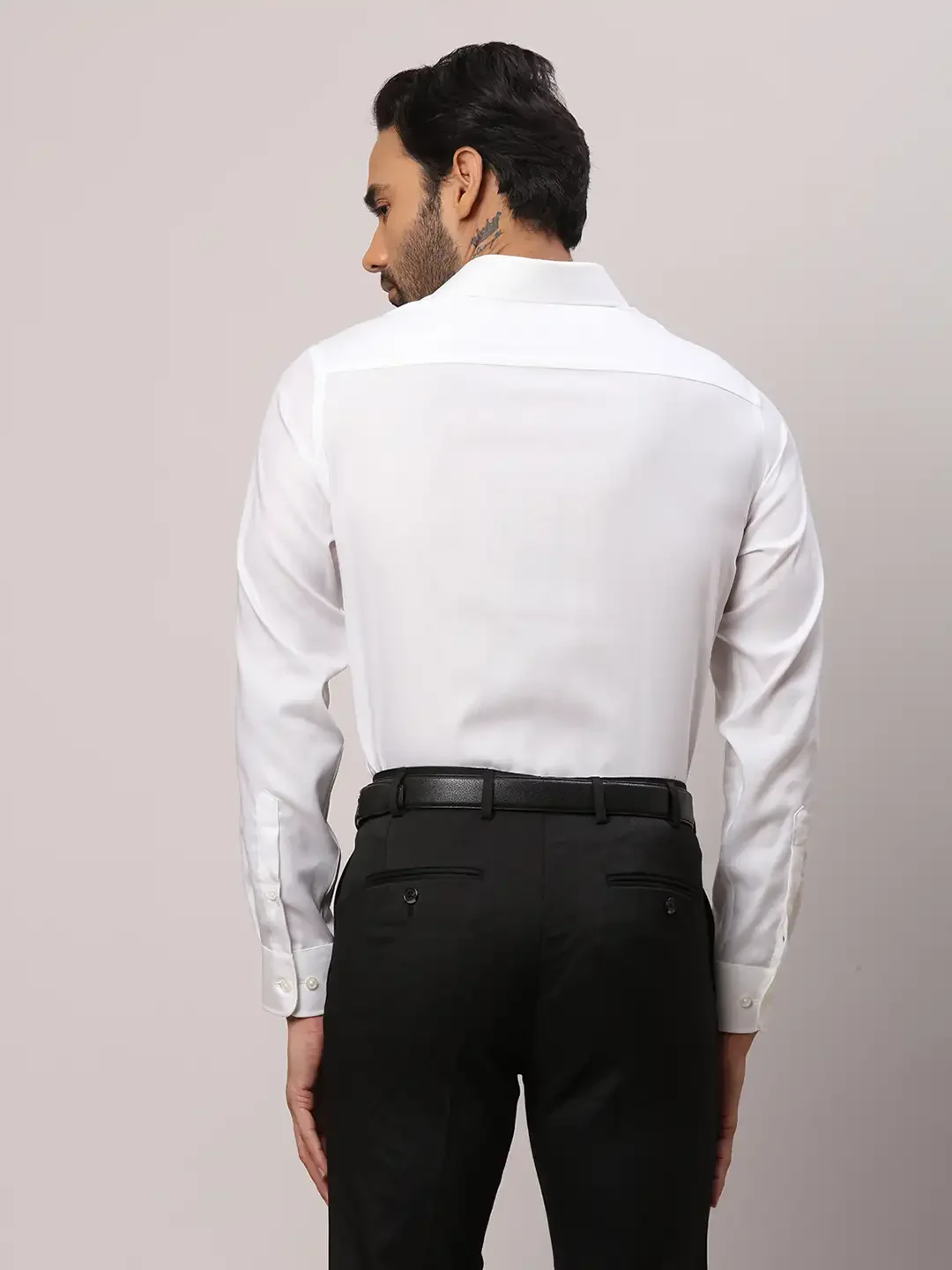 Park Avenue Men Fawn Regular Fit Cotton Formal Shirt - Image 4