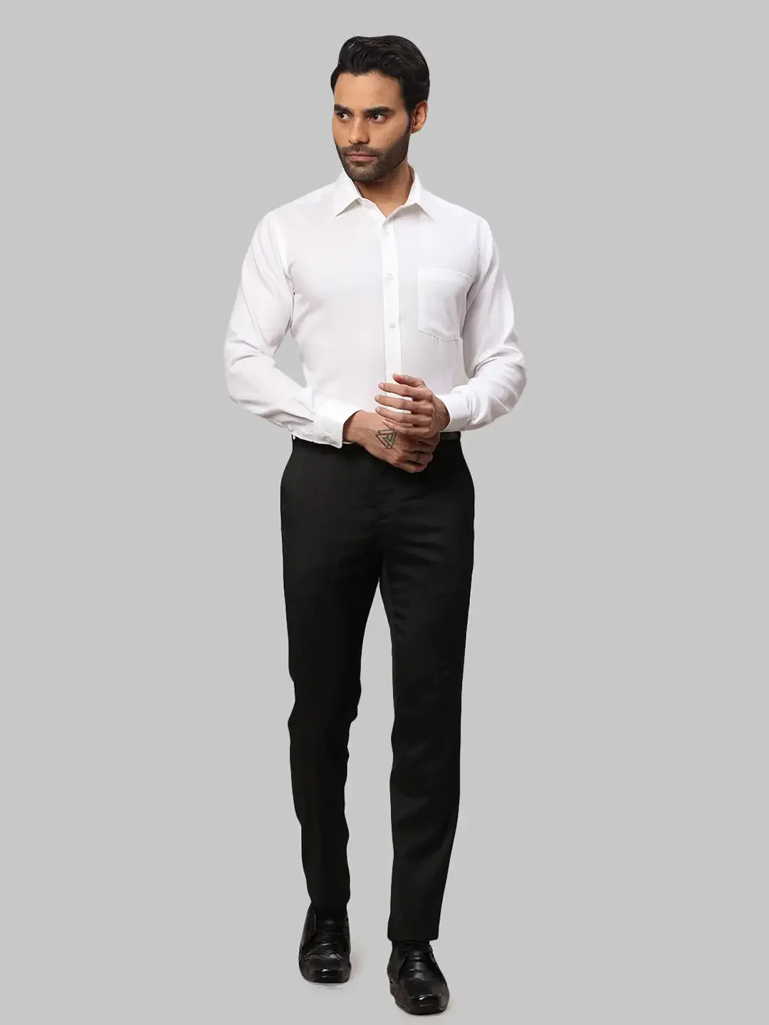 Park Avenue Men Fawn Regular Fit Cotton Formal Shirt - Image 5