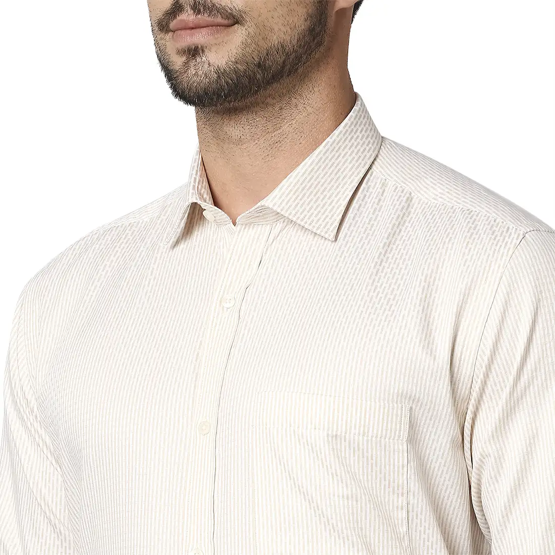 Men Fawn Slim Fit Checks Cotton Shirts - Image 6