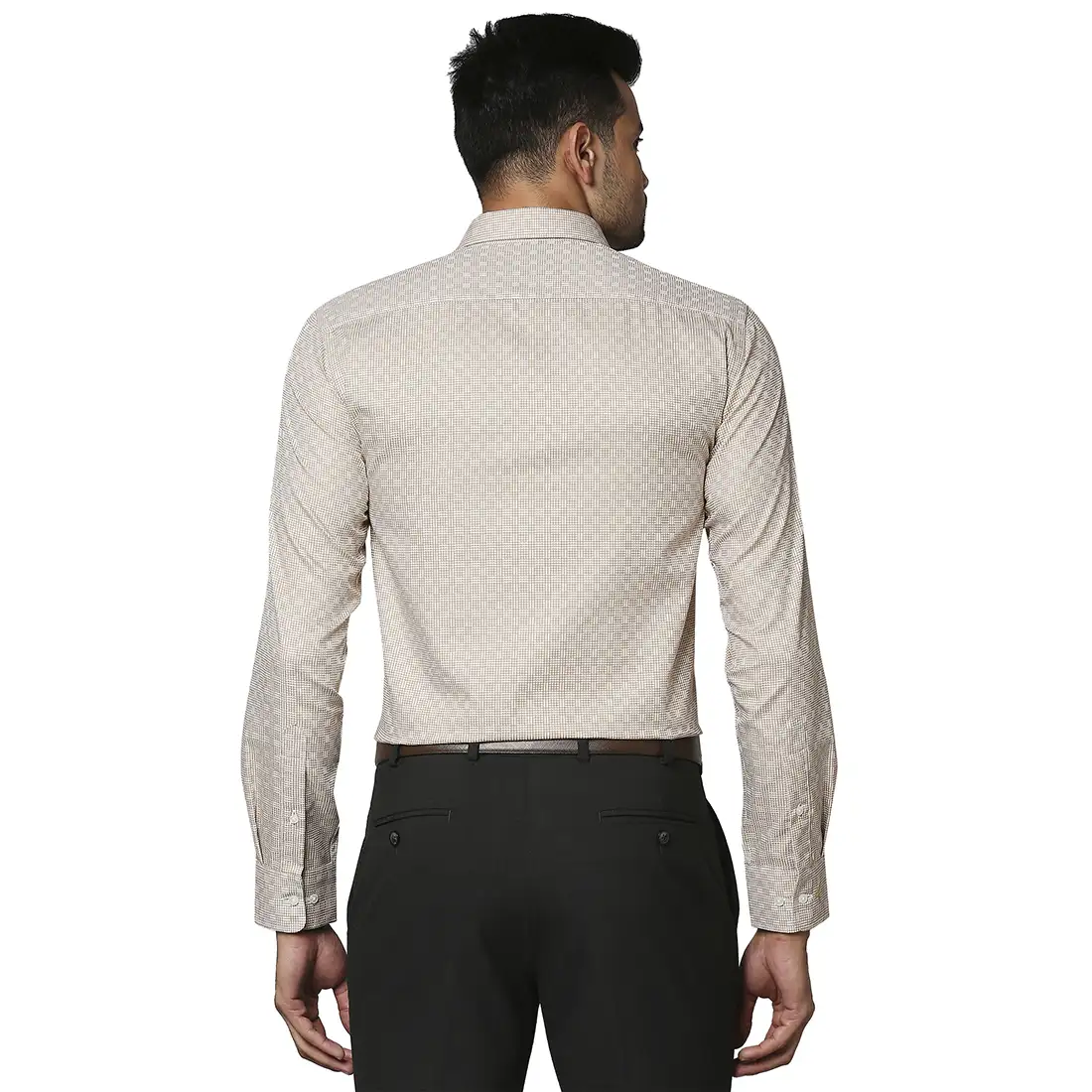 Men Fawn Slim Fit Checks Cotton Shirts - Image 4
