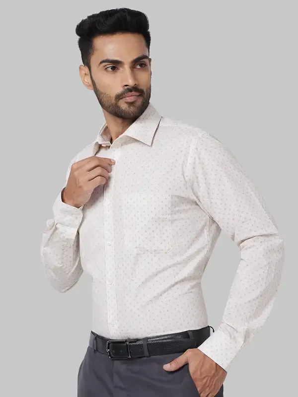 Men Fawn Slim Fit Print Cotton Shirts - Image 3