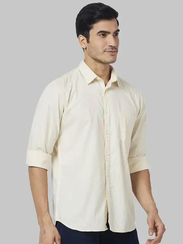 Parx Men Brown Solid Slim Fit Cotton Casual Shirt - Image 2