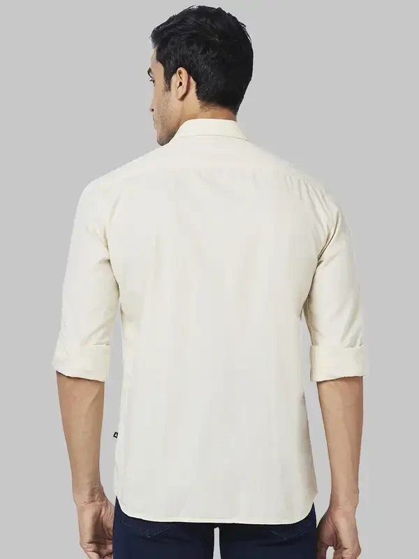Parx Men Brown Solid Slim Fit Cotton Casual Shirt - Image 4