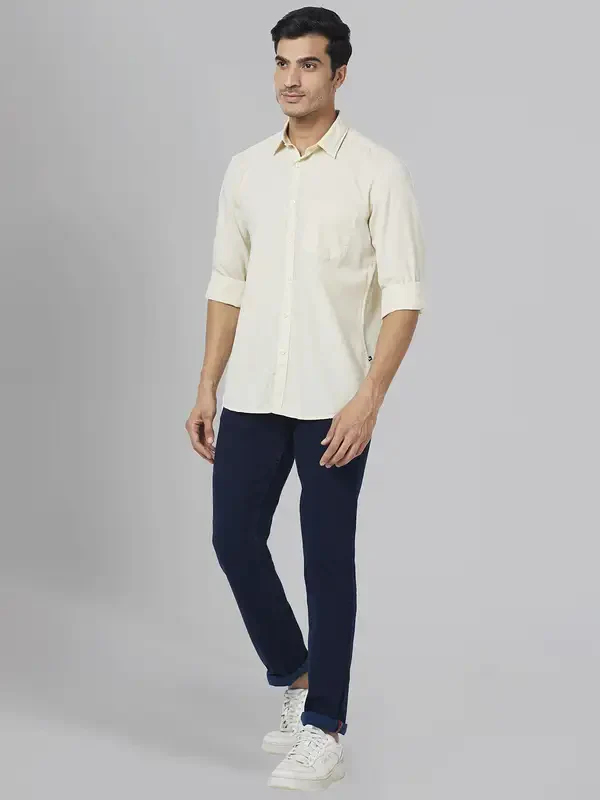 Parx Men Brown Solid Slim Fit Cotton Casual Shirt - Image 5