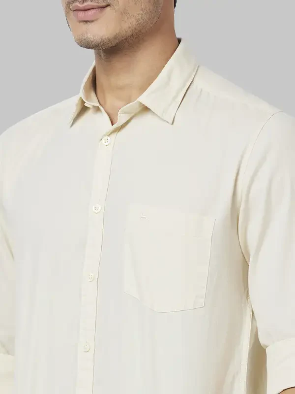 Parx Men Brown Solid Slim Fit Cotton Casual Shirt - Image 6