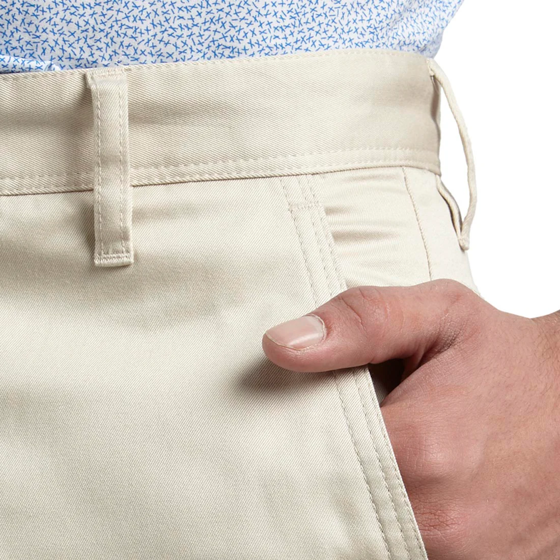 Men Fawn Slim Fit Solid Cotton Trouser - Image 5
