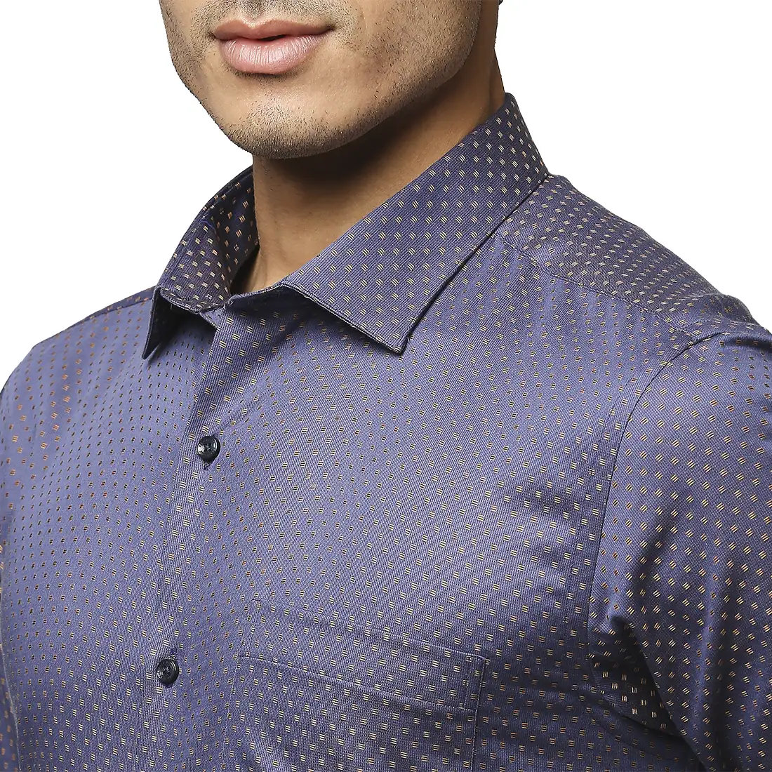 Men Fawn Slim Fit Structure Cotton Shirts - Image 6