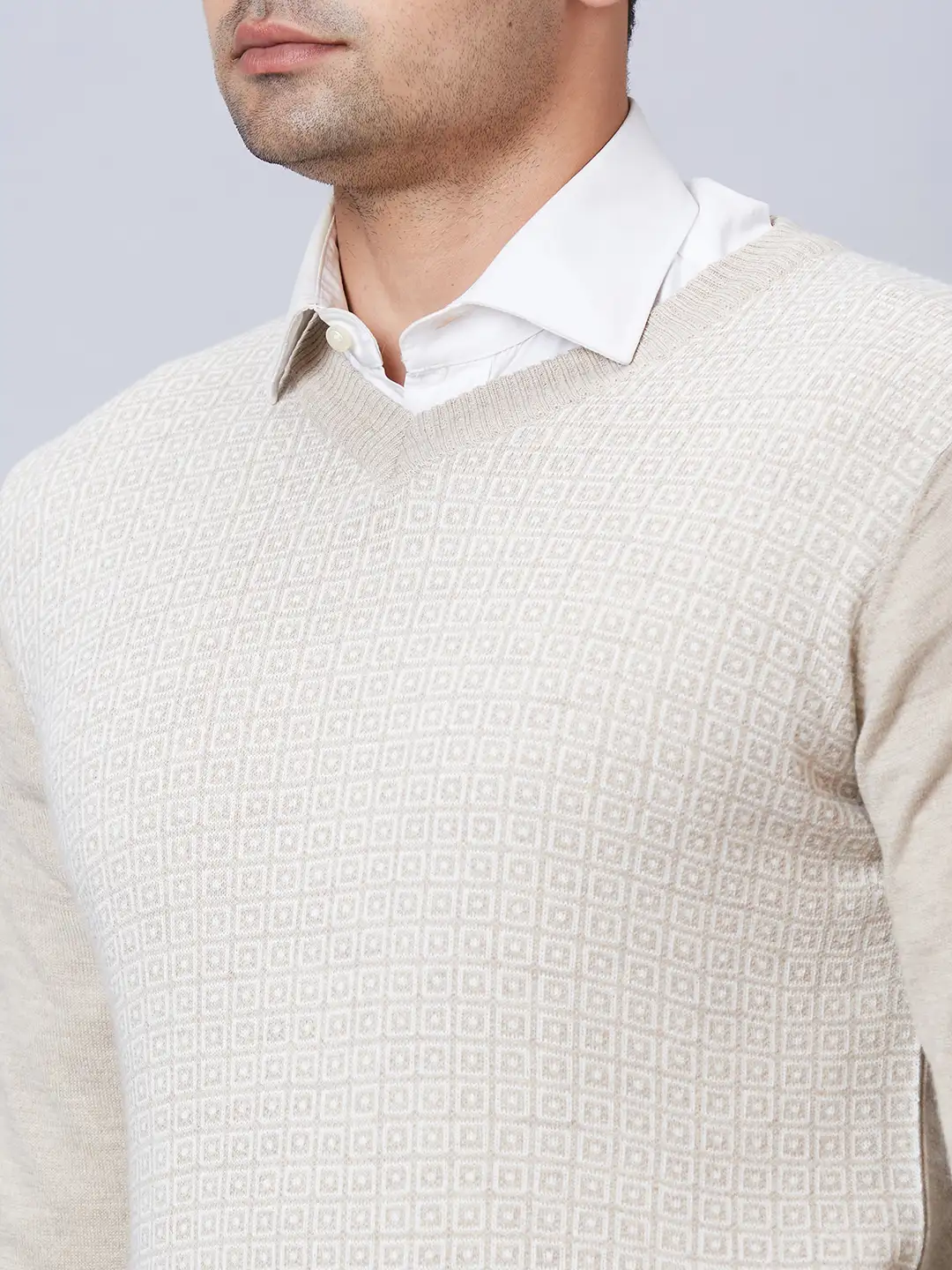 Men Fawn Wrapper Acrylic Blend Full Sleeve Sweaters - Image 6