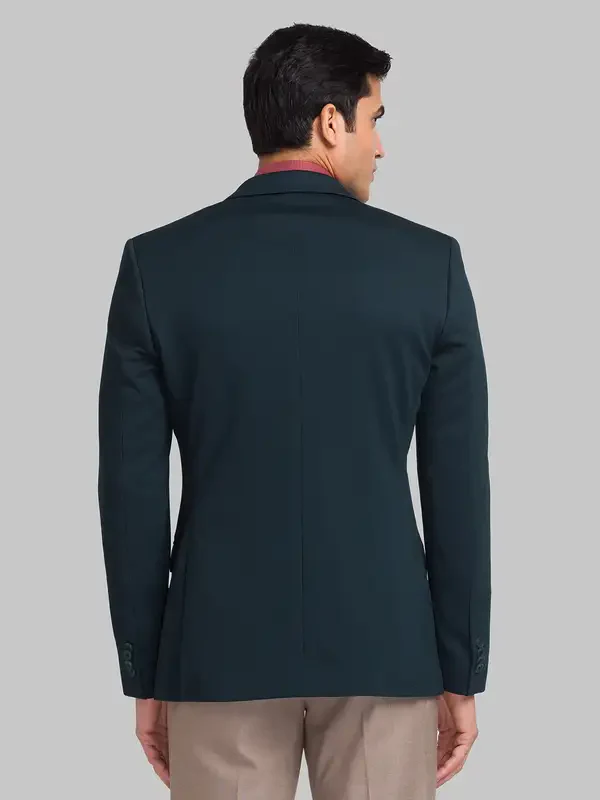 Park Avenue Men Green Active Fit Structure Polyester Jacket - Image 4