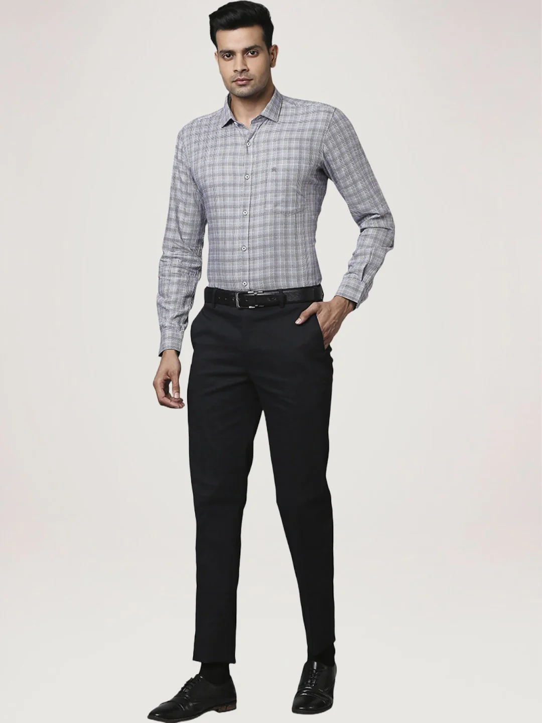 Men Green Contemporary Fit Checks Cotton Shirts - Image 5