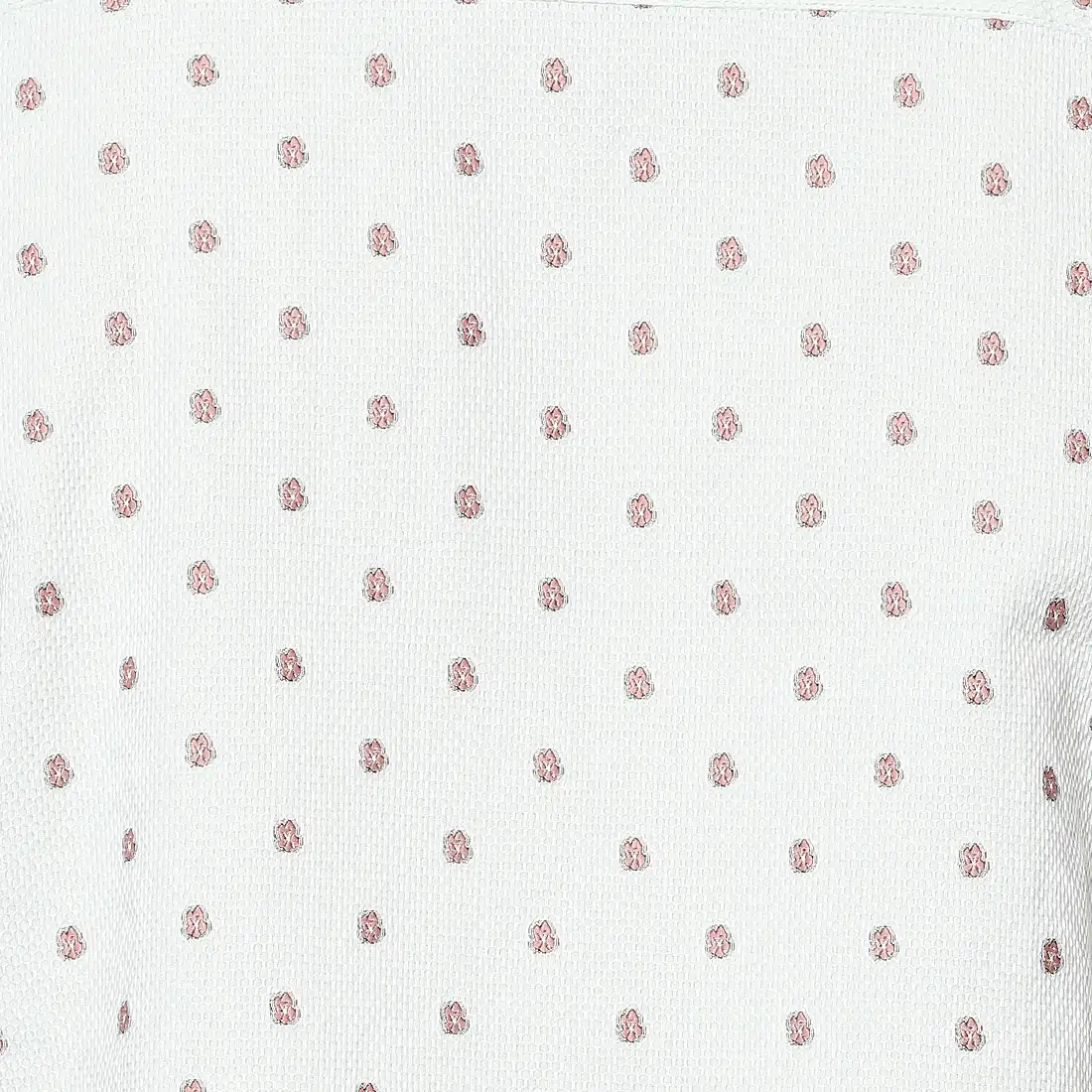 Raymond Men White Jacquard Contemporary Fit Cotton Casual Shirt - Image 7