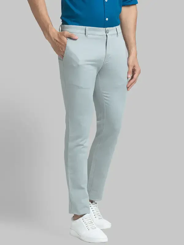 Men Green Lrt Fit Print Cotton Blend Trouser - Image 2