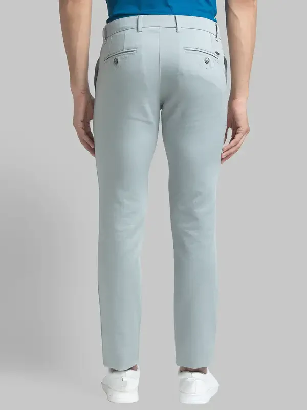 Men Green Lrt Fit Print Cotton Blend Trouser - Image 4