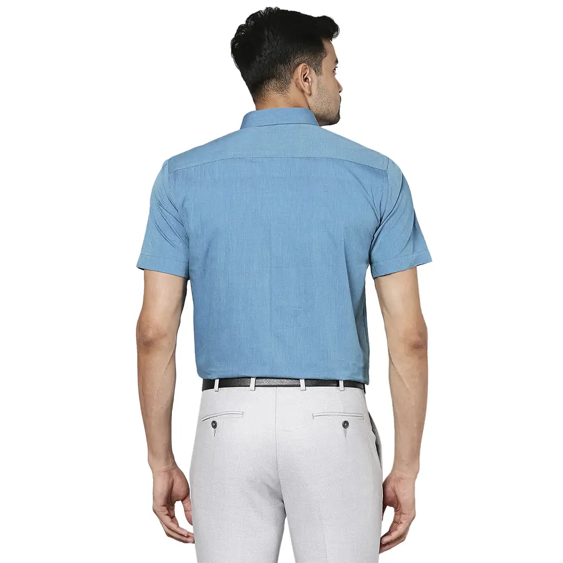 Men Green Regular Fit Fil-A-Fil Cotton Full Sleeve Shirts - Image 4
