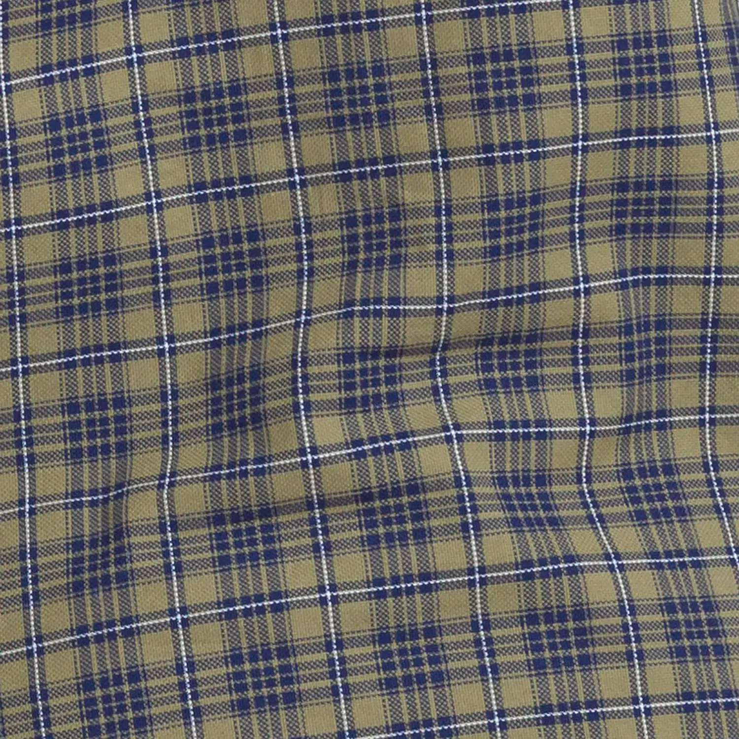 Men Green Slim Fit Checks Cotton Full Sleeve Shirts - Image 7