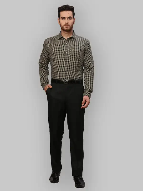 Men Green Slim Fit Checks Cotton Shirts - Image 5