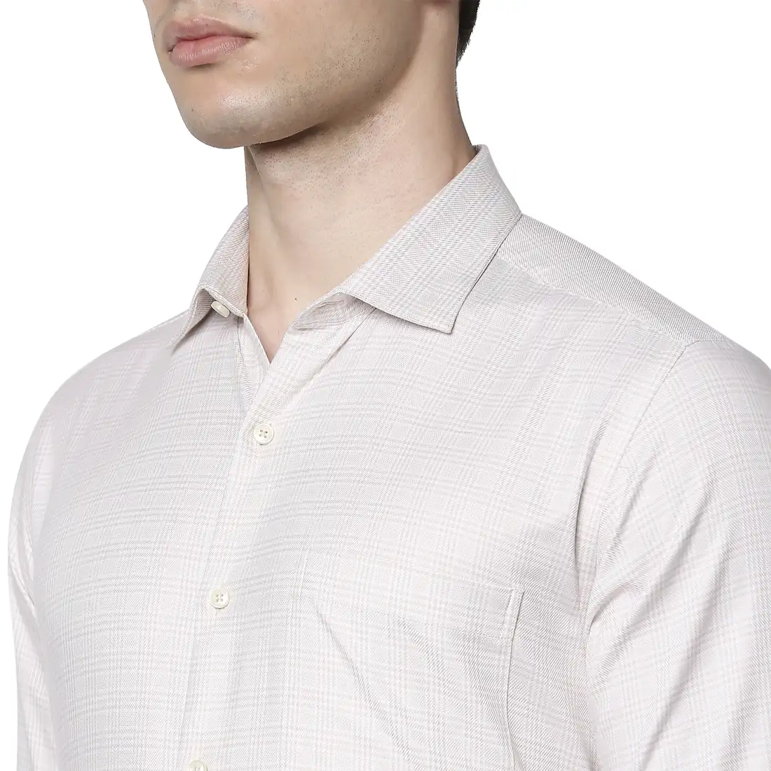 Men Green Slim Fit Checks Cotton Shirts - Image 6
