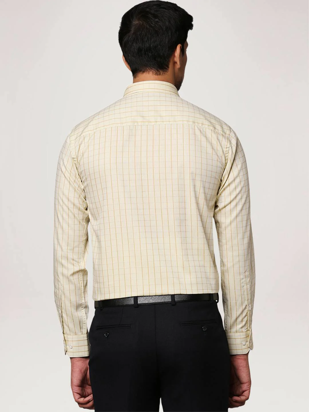 Men Green Slim Fit Checks Cotton Shirts - Image 3