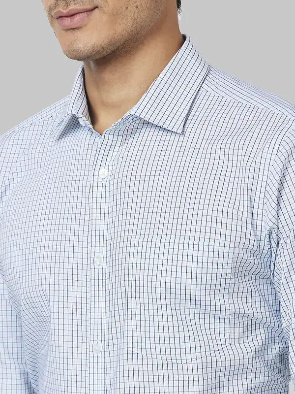 Men Green Slim Fit Checks Cotton Shirts - Image 7