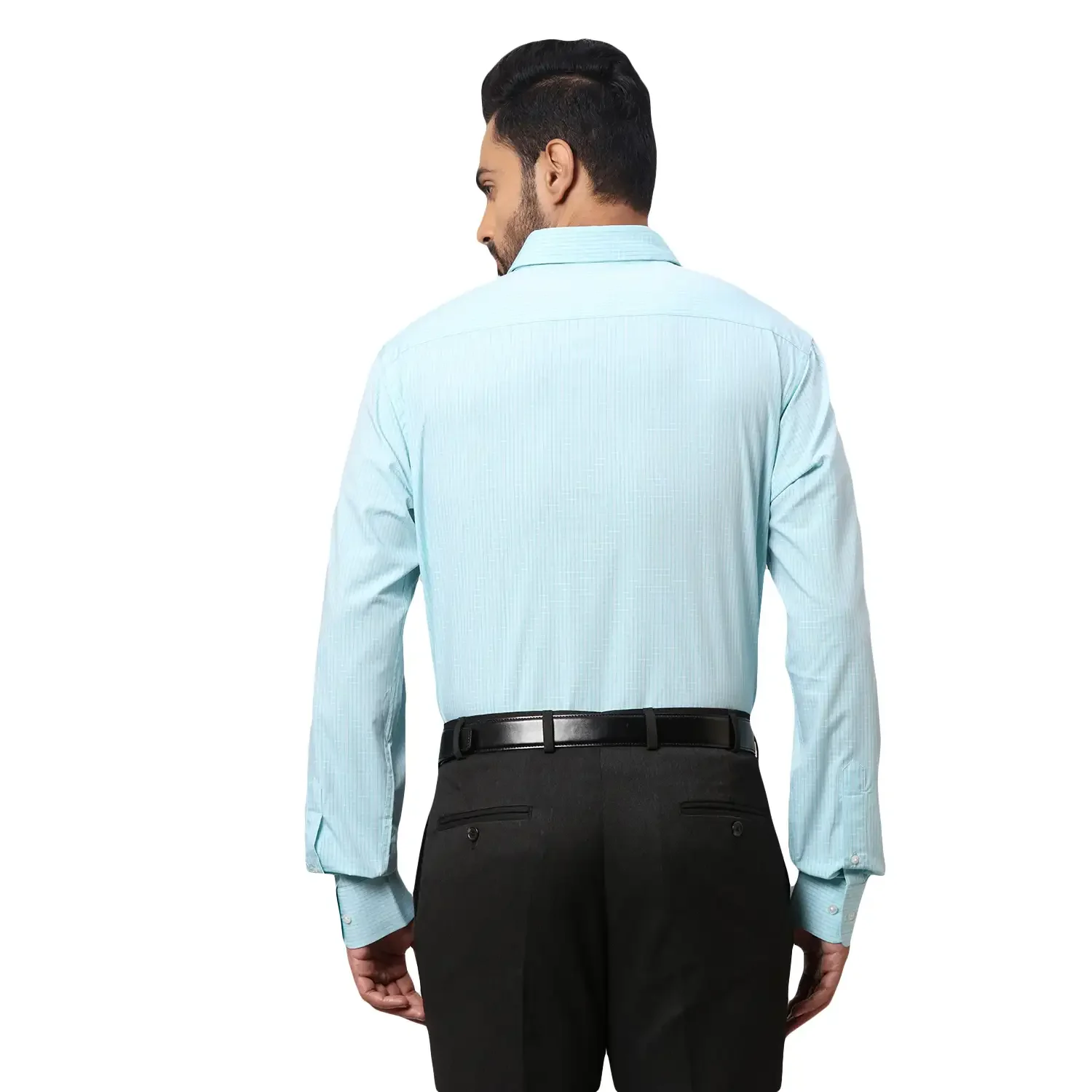 Men Green Slim Fit Cotton Shirts - Image 4