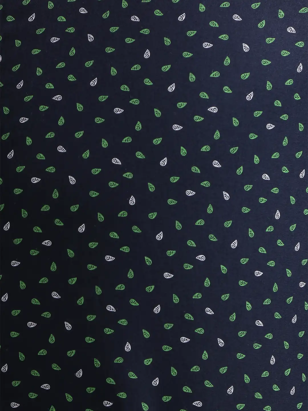 Men Green Slim Fit Print Cotton Full Sleeve Shirts - Image 12