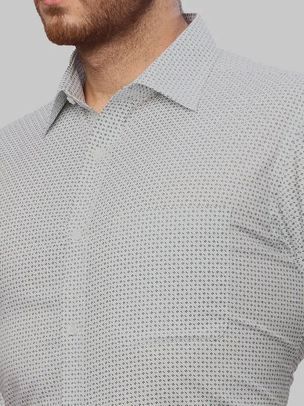 Men Green Slim Fit Print Cotton Shirts - Image 6